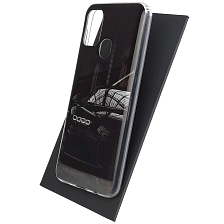 Чехол накладка Vinil для SAMSUNG Galaxy M31 (SM-M315), силикон, рисунок Бугатти