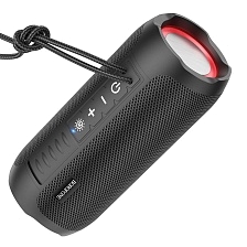 Портативная колонка BOROFONE BR21 Sports, Bluetooth, TF Card, AUX, FM, USB, LED подсветка, цвет черный