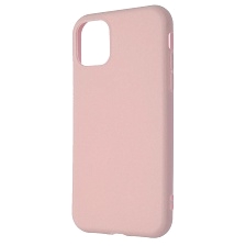 Чехол накладка для APPLE iPhone 11, силикон, матовый, цвет нежно розовый