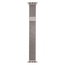 Ремешок для APPLE Watch, сетчатый, миланская петля Milano Loop, 38 - 40 - 41 mm, цвет светло серый Ремешок для APPLE Watch, сетчатый, миланская петля Milano Loop, 38 - 40 - 41 mm, цвет светло серый
