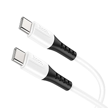 Кабель HOCO X82 USB Type C на USB Type C, 3А, 60W, длина 1 метр, цвет белый Кабель HOCO X82 USB Type C на USB Type C, 3А, 60W, длина 1 метр, цвет белый