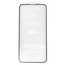 Защитное стекло 5D для APPLE iPhone 13 mini (5.4"), цвет окантовки черный