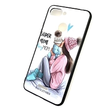 Чехол накладка для XIAOMI Redmi 6, силикон, рисунок super MOM boy MOM.