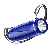 Портативная колонка с фонариком BOROFONE BR7 Empyreal sports, цвет синий (распродажа -50%)