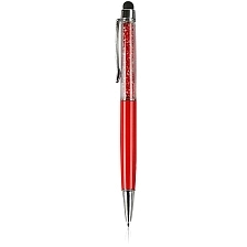 Ручка стилус для телефонов и планшетов, со стразами, цвет красный