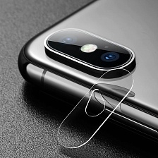 Защитное стекло для задней камеры APPLE iPhone XS MAX (6.5"), прозрачное / ударопрочное.