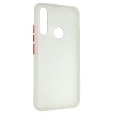 Чехол накладка SKIN SHELL для HUAWEI Honor 9X, P Smart Z, Y9 Prime 2019, силикон, пластик, цвет окантовки белый