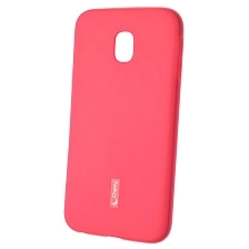 Чехол накладка Cherry для SAMSUNG Galaxy J3 2017 (SM-J330), силикон, цвет розовый