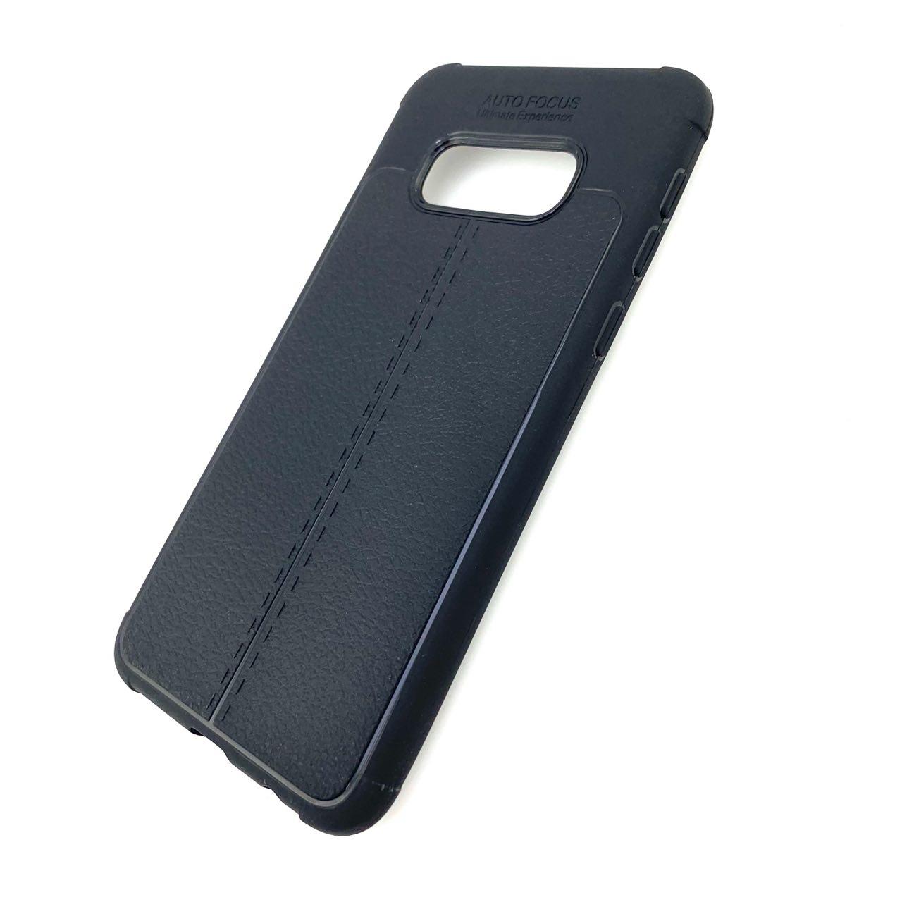 Чехол накладка AUTO FOCUS для SAMSUNG Galaxy S10e (SM-G970), силикон, матовый, цвет черный.