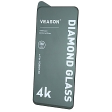 Защитное стекло VEASON Diamond Glass для HUAWEI Honor X8, X8a, Honor 90 Lite, NOVA 12i, 13i, цвет окантовки черный