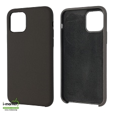Чехол накладка Silicon Case для APPLE iPhone 11 Pro 2019, силикон, бархат, цвет темно серый