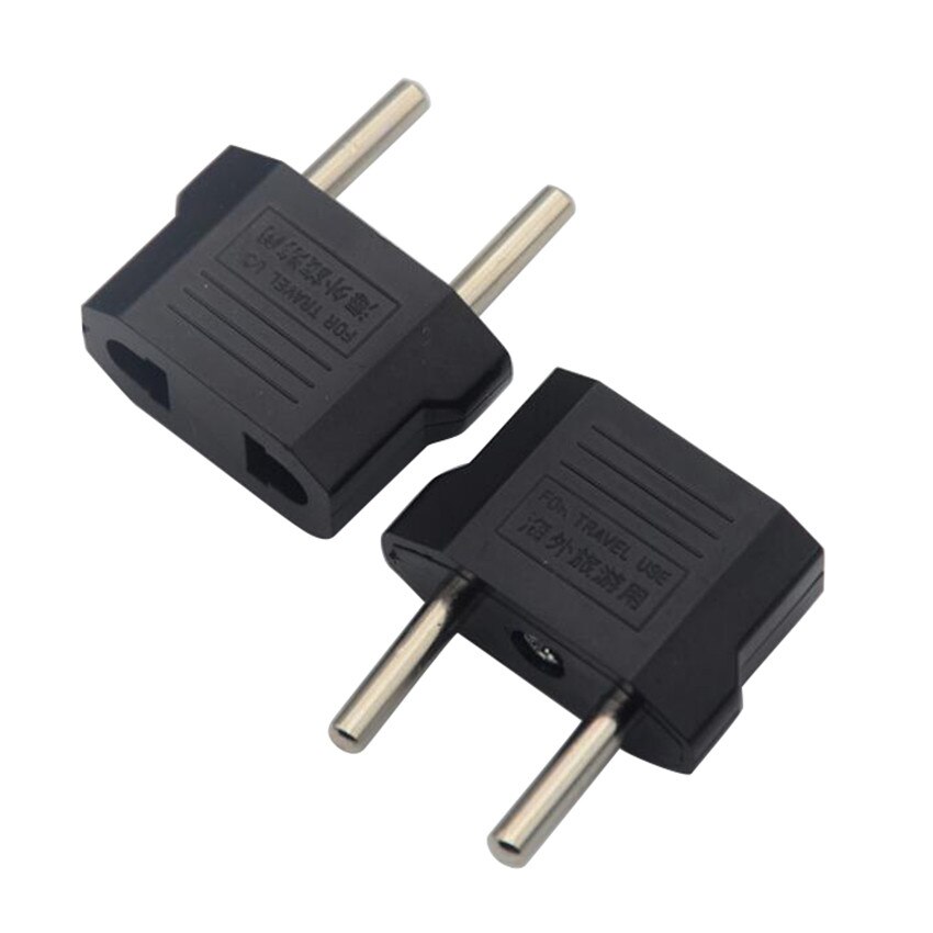 Переходник адаптер с китайской на европейскую вилку NTRS, цвет черный