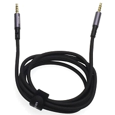 Кабель AUX QAYAN QAC-162 Jack 3.5мм на Jack 3.5мм, длина 1.5 метра, цвет черный