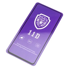 Защитное стекло 11D LION FULL GLUE для SAMSUNG Galaxy A72, цвет окантовки черный