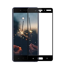 Защитное стекло 2D Full glass для Nokia 8 /тех.пак/ черный.