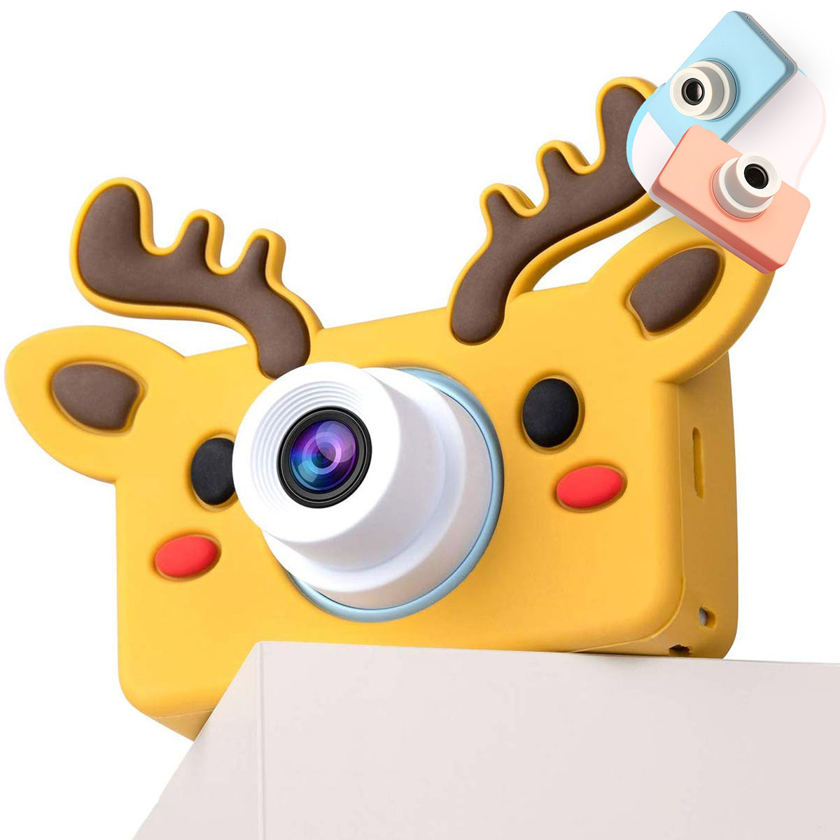 Детский фотоаппарат (игрушка), силиконовый сменный чехол "Оленёнок".