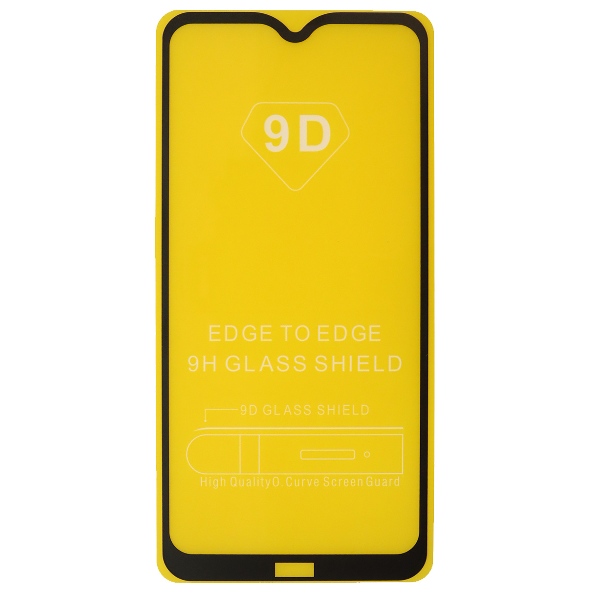 Защитное стекло 9D для XIAOMI Redmi 8, Redmi 8A, цвет окантовки черный