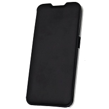 Чехол книжка для OPPO A12, A5s, экокожа, визитница, цвет черный