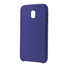 Чехол накладка Silicon Cover для SAMSUNG Galaxy J3 2017 (SM-J330), силикон, цвет синий.