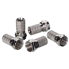 F-разъем штекер PROCONNECT для кабеля RG-6, металл, цвет серебристый