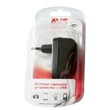 USB сетевое зарядное устройство AVS 2 порта UT-822.