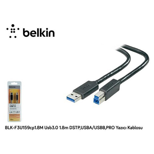 Кабель Belkin F3U159cp 1.8 M USB 3.0 cable Am-Bm, premium, 1.8 метра.