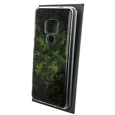 Чехол накладка для HUAWEI Mate 20, силикон, глянцевый, рисунок Военный камуфляж