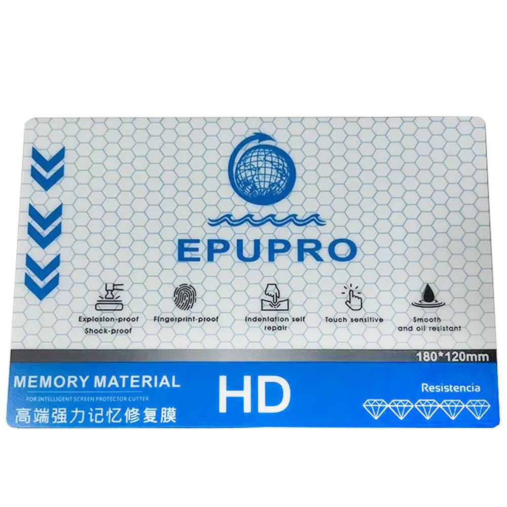 Гидрогелевая глянцевая пленка HD EPUPRO, 180*120 мм, толщина 0.18 мм, для нарезки плоттером, прозрачная