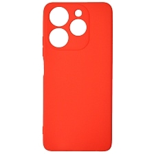 Чехол накладка для TECNO Spark 10 Pro, силикон, матовый, цвет красный Чехол накладка для TECNO Spark 10 Pro, силикон, матовый, цвет красный