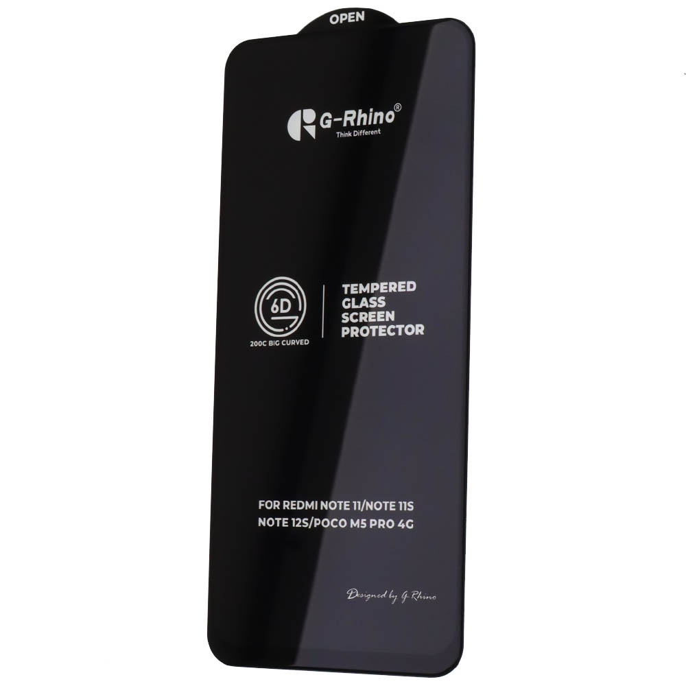 Защитное стекло 6D G-Rhino 200C для XIAOMI Redmi Note 11 4G, Redmi Note 11S, Redmi Note 12S, POCO M4 Pro 4G, цвет окантовки черный Защитное стекло 6D G-Rhino 200C для XIAOMI Redmi Note 11 4G, Redmi Note 11S, Redmi Note 12S, POCO M4 Pro 4G, цвет окантовки черный