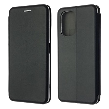 Чехол книжка STYLISH для XIAOMI POCO F3, Redmi K40, K40 Pro, экокожа, визитница, цвет черный