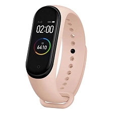 Ремешок на запястье, браслет для XIAOMI Mi Band 5, 6, силикон, цвет розовый песок