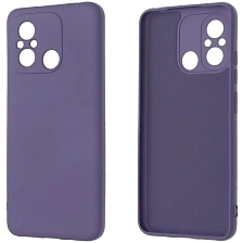 Чехол накладка NANO для XIAOMI Redmi 12C, XIAOMI POCO C55, силикон, бархат, цвет космический серый