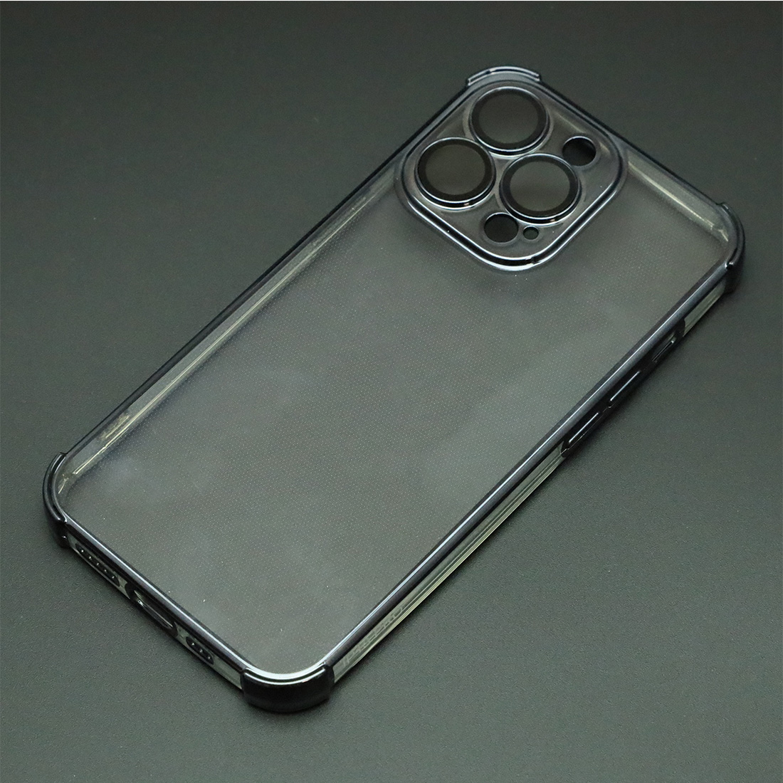 Чехол накладка для APPLE iPhone 13 Pro, силикон, защита камеры, цвет окантовки черный Чехол накладка для APPLE iPhone 13 Pro, силикон, защита камеры, цвет окантовки черный