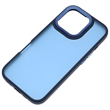 Чехол накладка для APPLE iPhone 16 Pro (6.3"), силикон, пластик, цвет темно синий Чехол накладка для APPLE iPhone 16 Pro (6.3"), силикон, пластик, цвет темно синий
