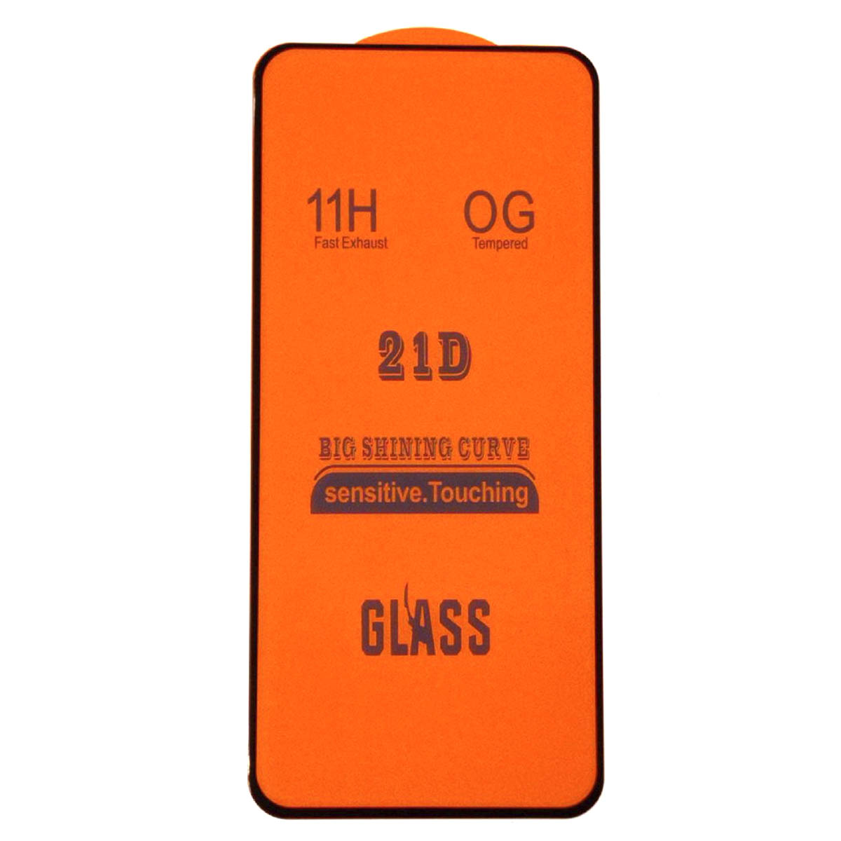 Защитное стекло 21D для Realme 8, Realme 8 Pro, цвет окантовки черный