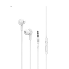 Гарнитура (наушники с микрофоном) проводная, BOROFONE BM37 Noble sound, цвет белый Гарнитура (наушники с микрофоном) проводная, BOROFONE BM37 Noble sound, цвет белый