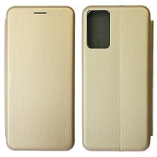 Чехол книжка STYLISH для XIAOMI Redmi Note 12S 4G, экокожа, визитница, цвет золотистый