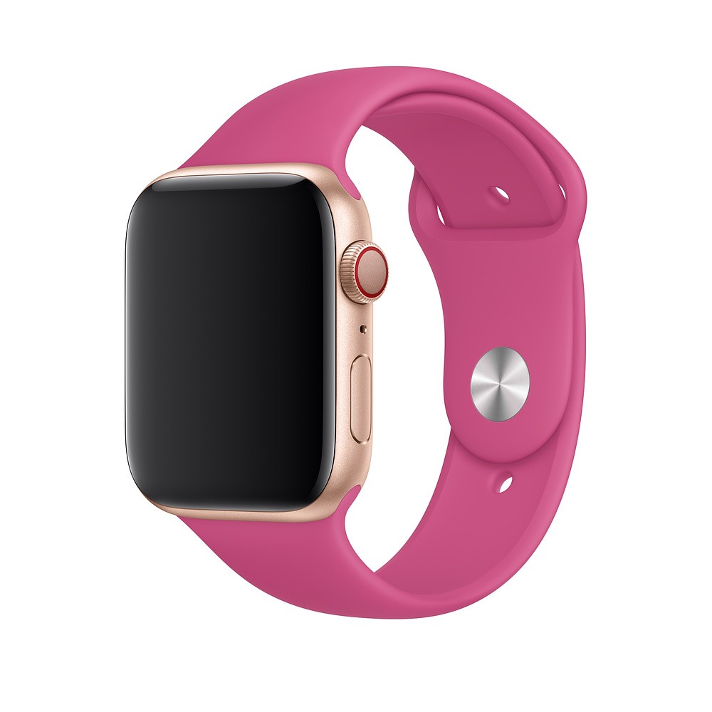 Ремешок для Apple Watch спортивный "Sport", размер 38-40 mm, цвет пурпурный.