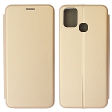 Чехол книжка STYLISH для INFINIX HOT 10 Lite, экокожа, визитница, цвет золотистый