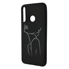 Чехол накладка imcase для HUAWEI Honor 9C, Honor P40 Lite E, Y7P, силикон, рисунок Женский силуэт