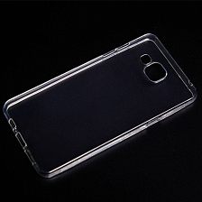 Чехол-накладка для SAMSUNG Galaxy J3 2016 (SM-J320), силиконовая (1мм) ORIG-ASH, прозрачная.