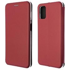 Чехол книжка STYLISH для SAMSUNG Galaxy M51 (SM-M515), экокожа, визитница, цвет красный