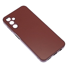 Чехол накладка для SAMSUNG Galaxy A14, защита камеры, силикон, пластик, цвет бордовый