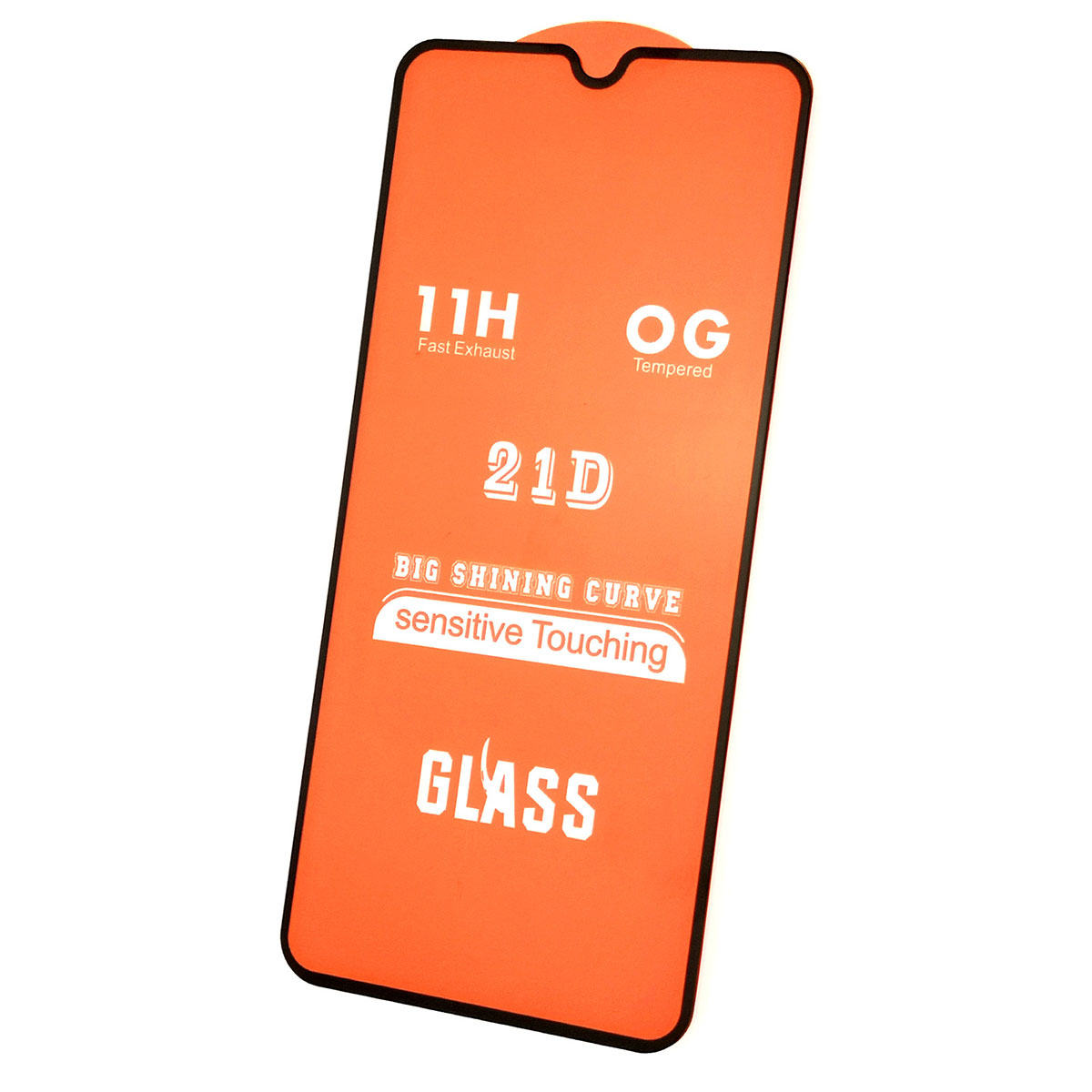 Защитное стекло 21D GLASS FULL GLUE для XIAOMI Mi Play 2018, Mi 9SE 2019, цвет канта черный.
