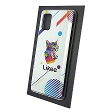 Чехол накладка Vinil для SAMSUNG Galaxy A51 (SM-A515), A31 (SM-A315), силикон, рисунок Likee Cat.