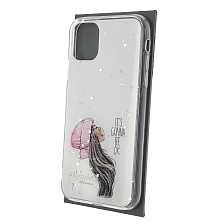 Чехол накладка Vinil для APPLE iPhone 11, силикон, блестки, глянцевый, рисунок It's Gonna Be OK