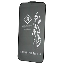 Защитное стекло Rinbo для APPLE iPhone 12 Pro Max (6.7"), цвет окантовки черный