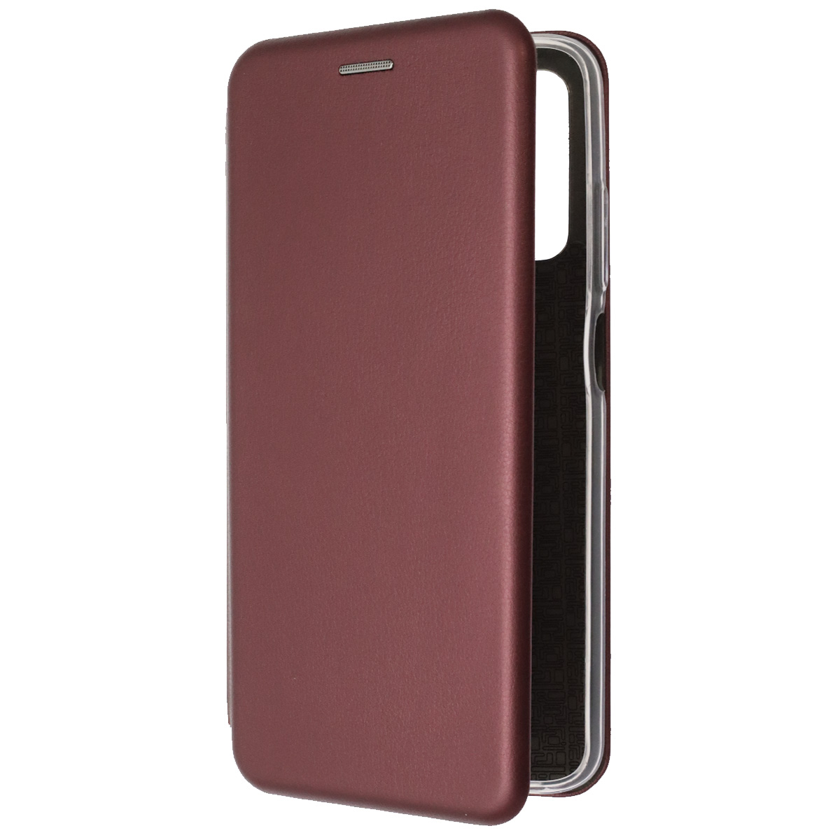 Чехол книжка STYLISH для XIAOMI Redmi 15, экокожа, визитница, цвет бордовый