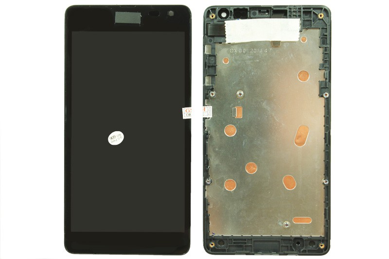 Дисплей Microsoft Lumia 535 DS в сборе с тачскрином в рамке (REV.CT2C1607FPC-A1E).